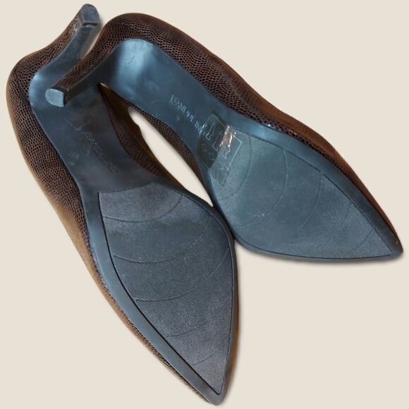 🌼4/$30 Bandolino Fairbury Brown Animal Print Pointed Toe Pumps Size 10 - Picture 8 of 10